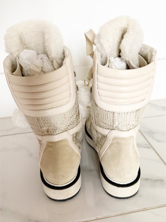 Nicholas Kirkwood Fleece Lined Kira Moon Boots Sz 8 w/ Box - Picture 8 of 11